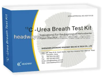C13 Urea Breath Test Kit for helicobacter pylori detection