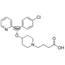 Name: 1-Piperidinebutanoicacid, 4-[(S)-(4-chlorophenyl)-2-pyridinylmethoxy]- CAS 190786-43-7