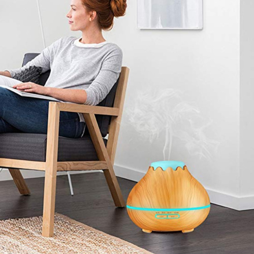Amazon Wood Grain Oil Diffuser With Timer Setting