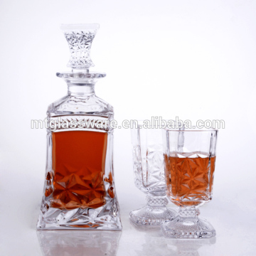 High quality wine decanter and whisky cup set , New arrival wine glass bottle