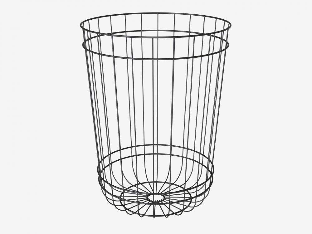 Bathroom metal storage basket