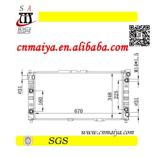 ASTING car radiator for mazda model