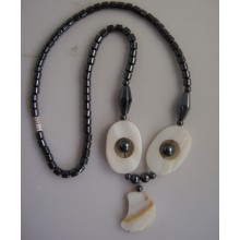 Hematite pearl Shell Necklace