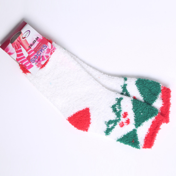 Christmas Theme Printing Socks Towel For Kids