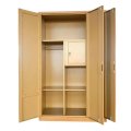 Metal Wardrobe Closet with Mirror for Living Room