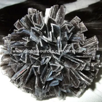 20-inch Natural Color Straight Brazilian V-Tip Hair Extensions