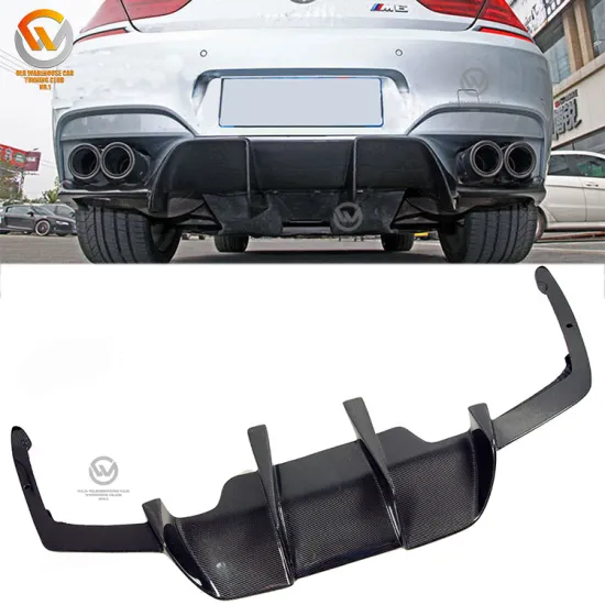 V Style Carbon Fiber Rear Diffuser for F06 F12 F13 M6 640i 650i - 14UP