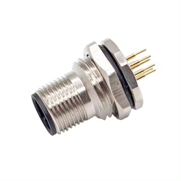 5-Pins M12 Solder Aviation Plug Socket Adapter Connector