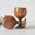 Tazza in legno naturale di giuggiola con manico