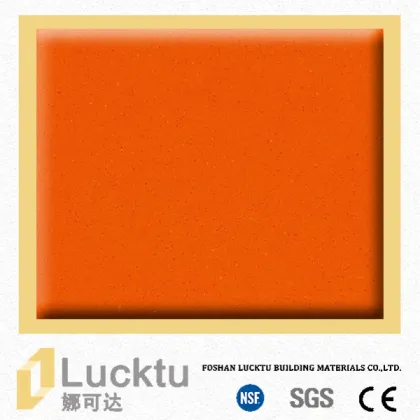 Pure color artificial quartz stone slab for the best choice