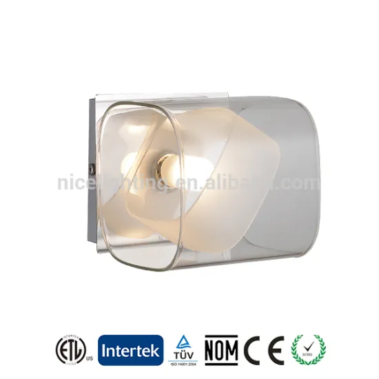 Home depot hot selling wall lamp, double glass shades