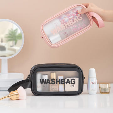 Small Travel Wash Toiletries Clear Pvc Cosmetic Bag