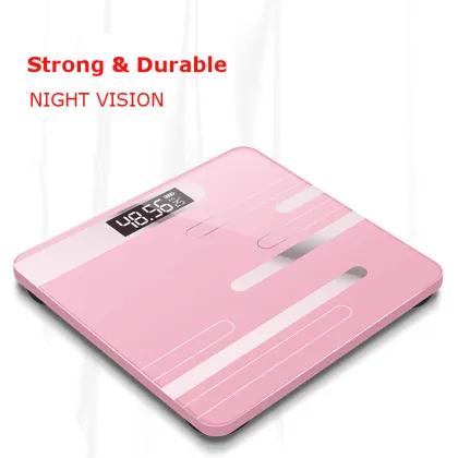 Body Fat Scale USB Household Electronic Scale LCD Display Bathroom Floor Body Weighing Scales Measuring Digital Scales