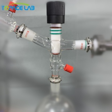 High Quality Cow Receiver with PTFE Valve for Short Path Distillation - Topacelab