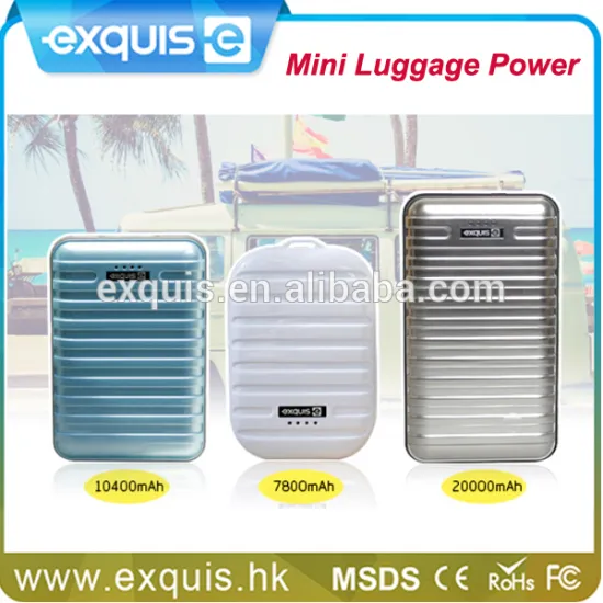 Mini Luggage Mobile Power Bank Universal Dual USB Portable Power Bank
