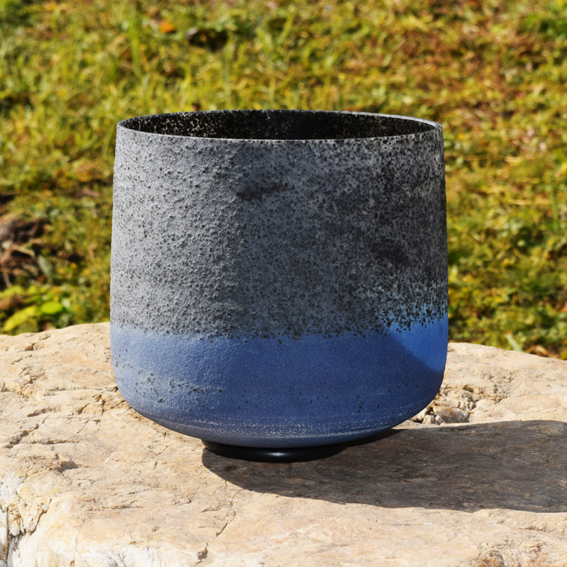 Obsidian and Lapis Lazuli Ore Crystal Singing Bowl