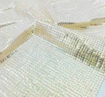 Popular Shiny Gold Sequin Embroidery Fabric