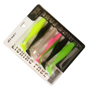 TPR Soft Bait Paddle Tail Swimbait Jigging Lure for Bass and Pike Fishing