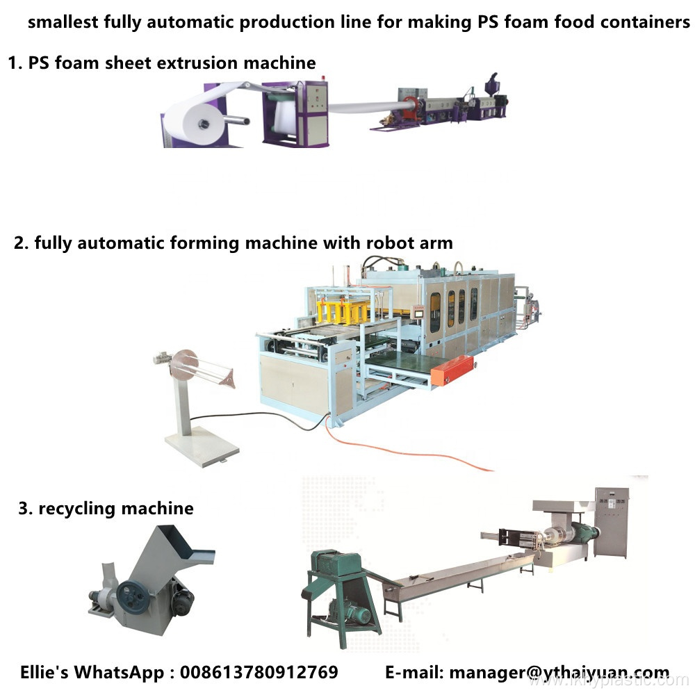 PS Foam Lunch Container Sheet Extrusion Line