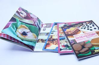 Glue Binding Digital Cook Book Printing With Spot Uv , Recy