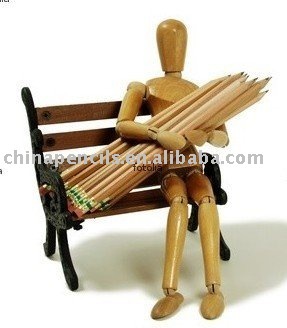 3.5inch good quality mini HB Nature wood pencil for kids