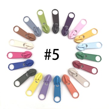 50pcs #5 Nylon Zipper Zipper Pulls for Multicolor Zipper Slider for Bags,Dress and other Sewing Projects