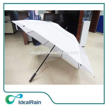 30-inch windproof white double canopy golf umbrella