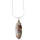 Natural Gemstone Agate Necklace with Silver Chain