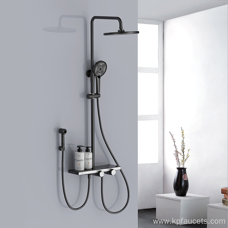 New Modern Chrome Surface Polished Shower Set