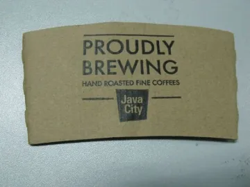 corrugated kraft paper coffee cup sleeve
