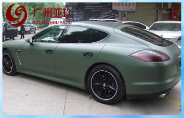 Army Green Matte Vinyl Wrap Pvc Waterproof For Car Body Stickers With Air Free Bubbles