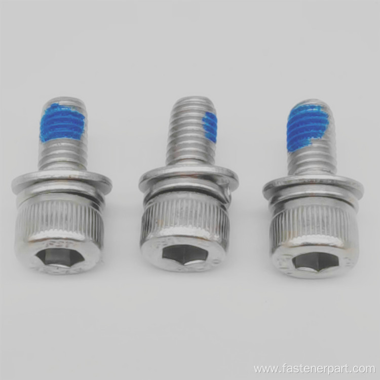 Point Glue-Locking Plum Blossom Hex Combination Screw Bolt