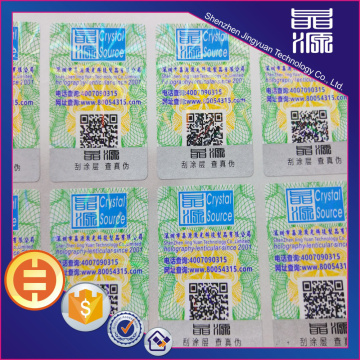 Anti-falsi etichetta autoadesiva con alta qualità