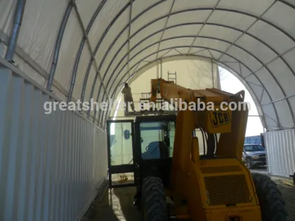 clear span faric arch building for covering sand, salt, coal
