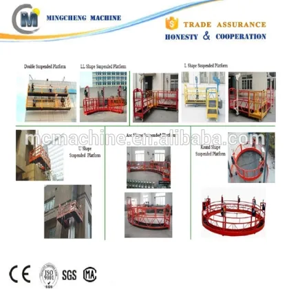Advanced construction work platform/zlp outdoor swing basket/facade cleaning equipment