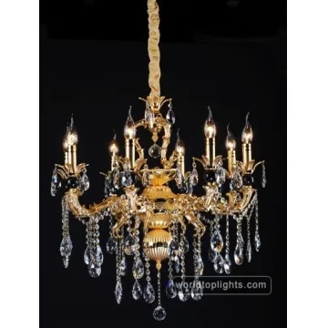 Zinc Alloy Crystal Chandelier with Candle Lights