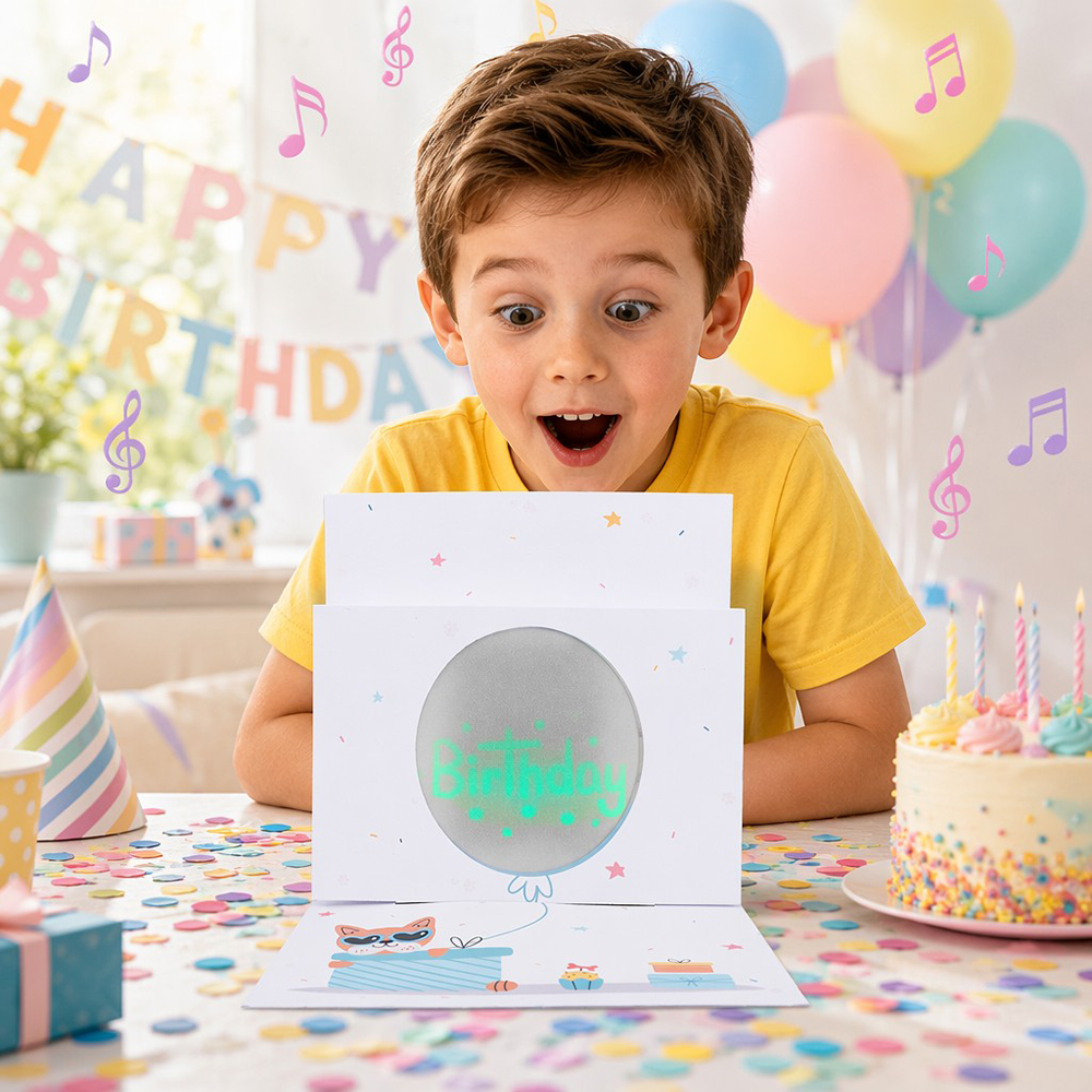Happy Birthday LED Card