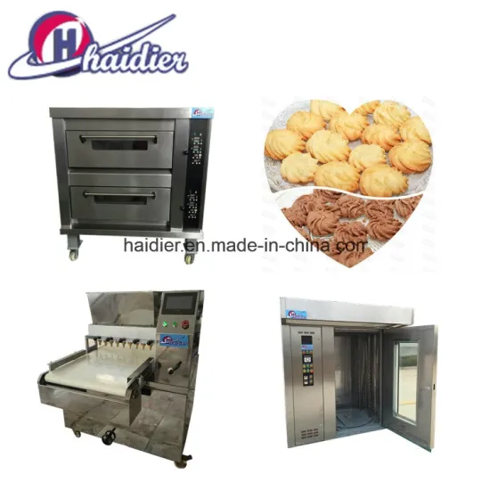 Hdr Biscuit Bakery Rotary Oven Mould Machine Wire Cut Cookies Making Machine