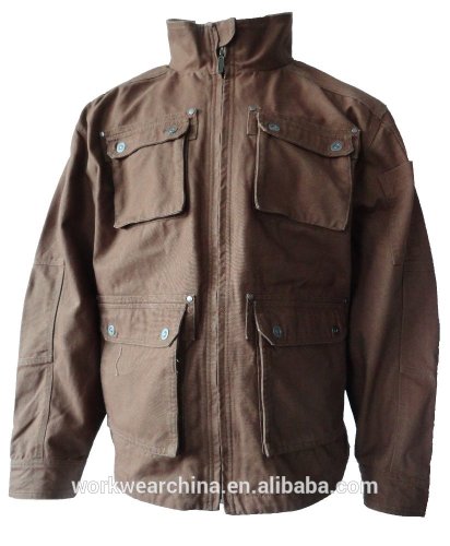 100% Cotton Canvas 12OZ Brushed Finished/mens canvas jackets/mens work jackets/durable mens work jackets