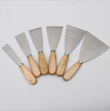 Customizable 1-10 Inch Stainless Steel Blade Scraper with Wooden Handle - Putty Knife