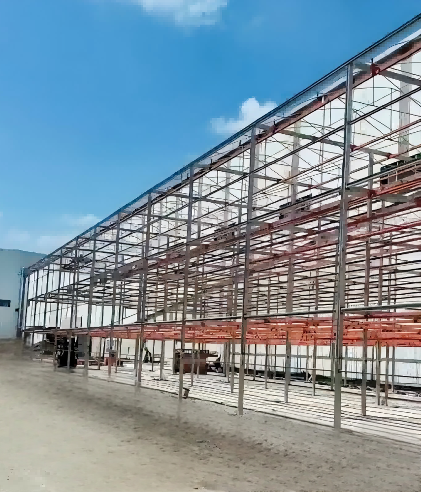 Rapid drying hanging basket drying production line