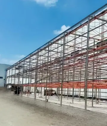 Energy saving hanging basket drying production line