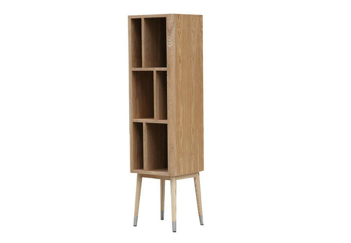 Elory armoire verticale moderne en frêne