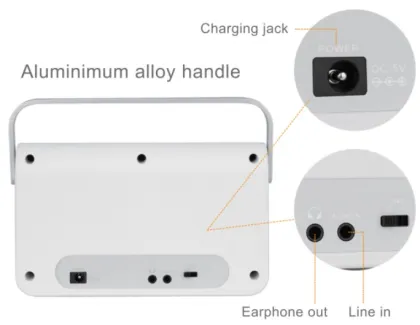 Voice Amplifier: Mobile Teaching Loudspeaker - Black White