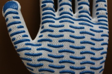 pvc dotted nylon work gloves