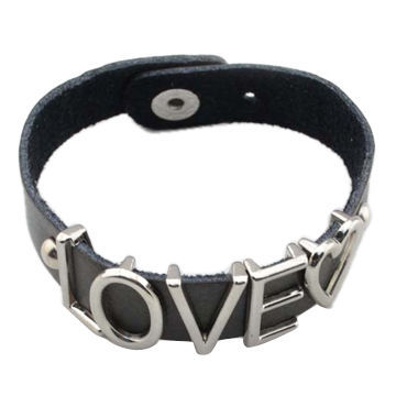 Love added extraordinary design belts/with soft PU leather bracelets, OEM/ODM orders are welcome