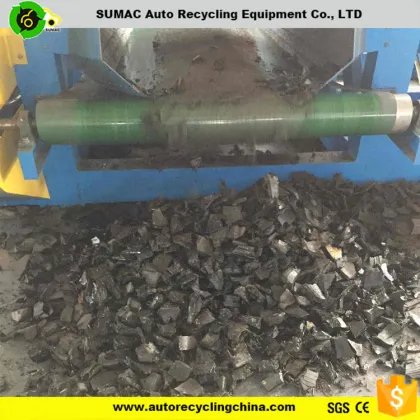 Double -shafts tire shredder machinery for sale