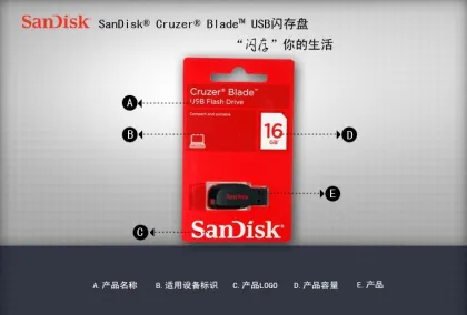 2013 China Sandisk CZ50 usb flash drive factory