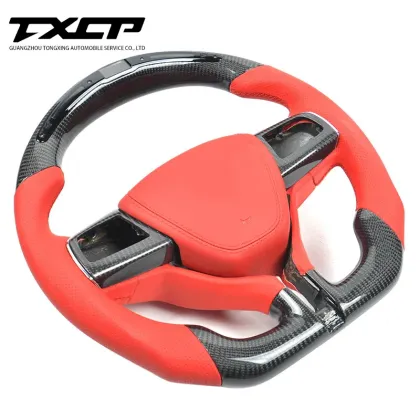 Custom Alcantara carbon fiber steering wheel Fit for Maserati Ghibli Levante quattroporte  racing wheel convertible