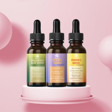 Hyaluronic Acid and Vitamin C Serum for Anti-Aging and Moisturizing Skin Care